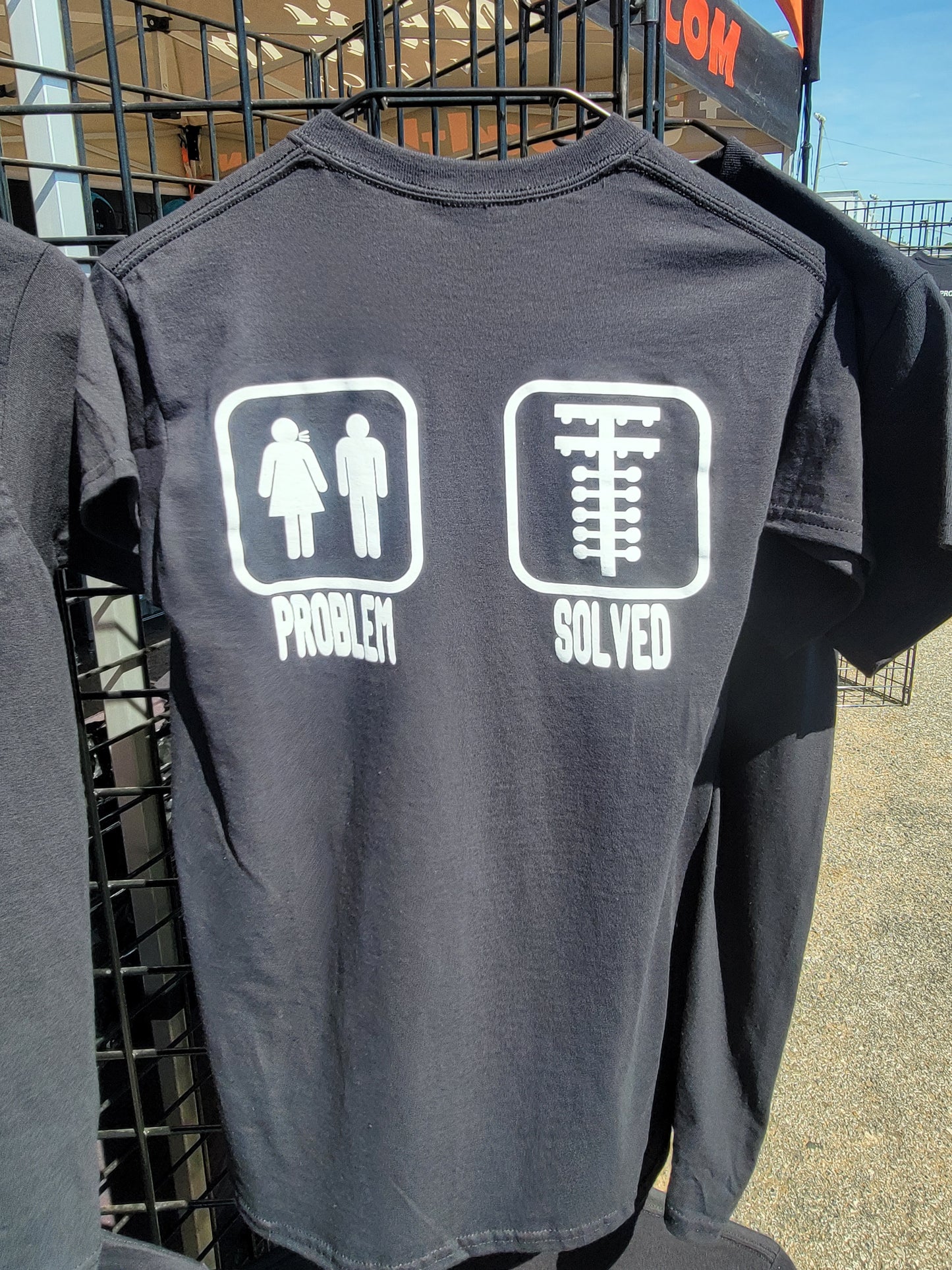 Problem Solved Short Sleeve T-shirt - Black/White