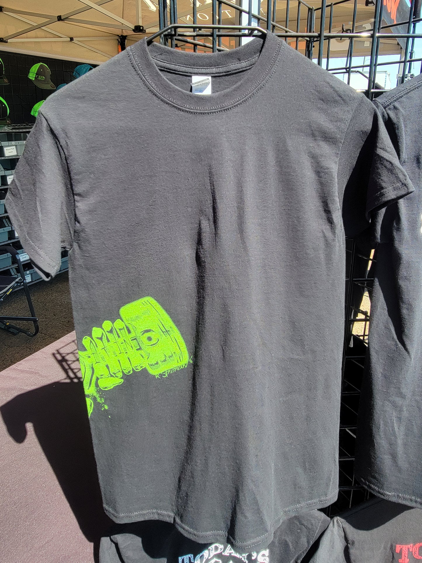 Side Logo T-shirt - Black/Green