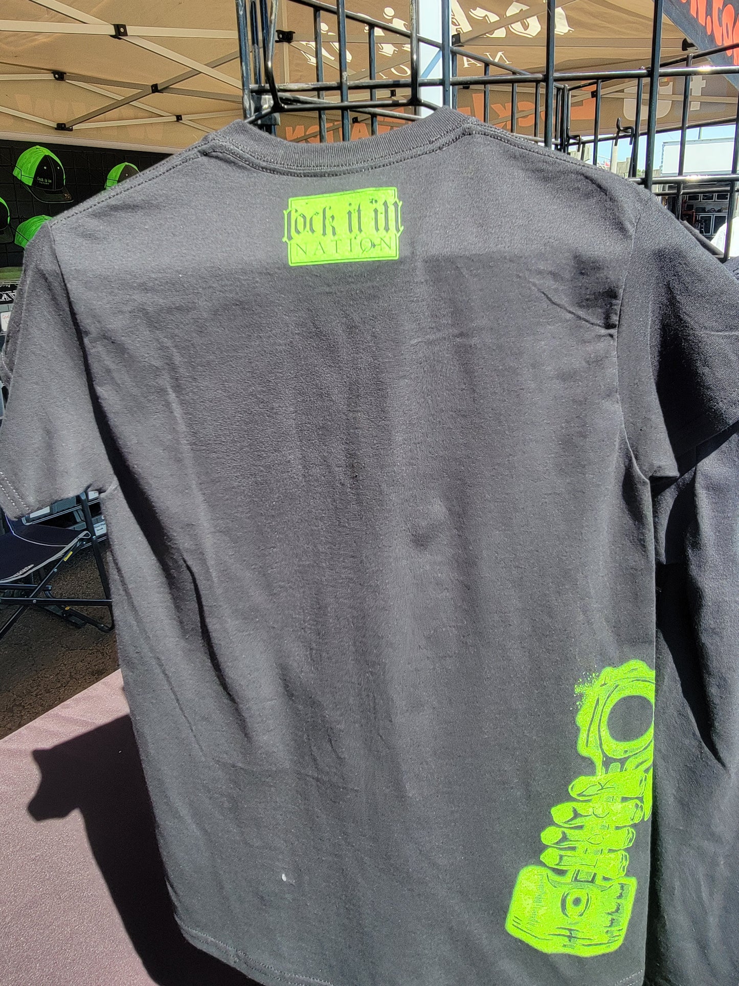Side Logo T-shirt - Black/Green