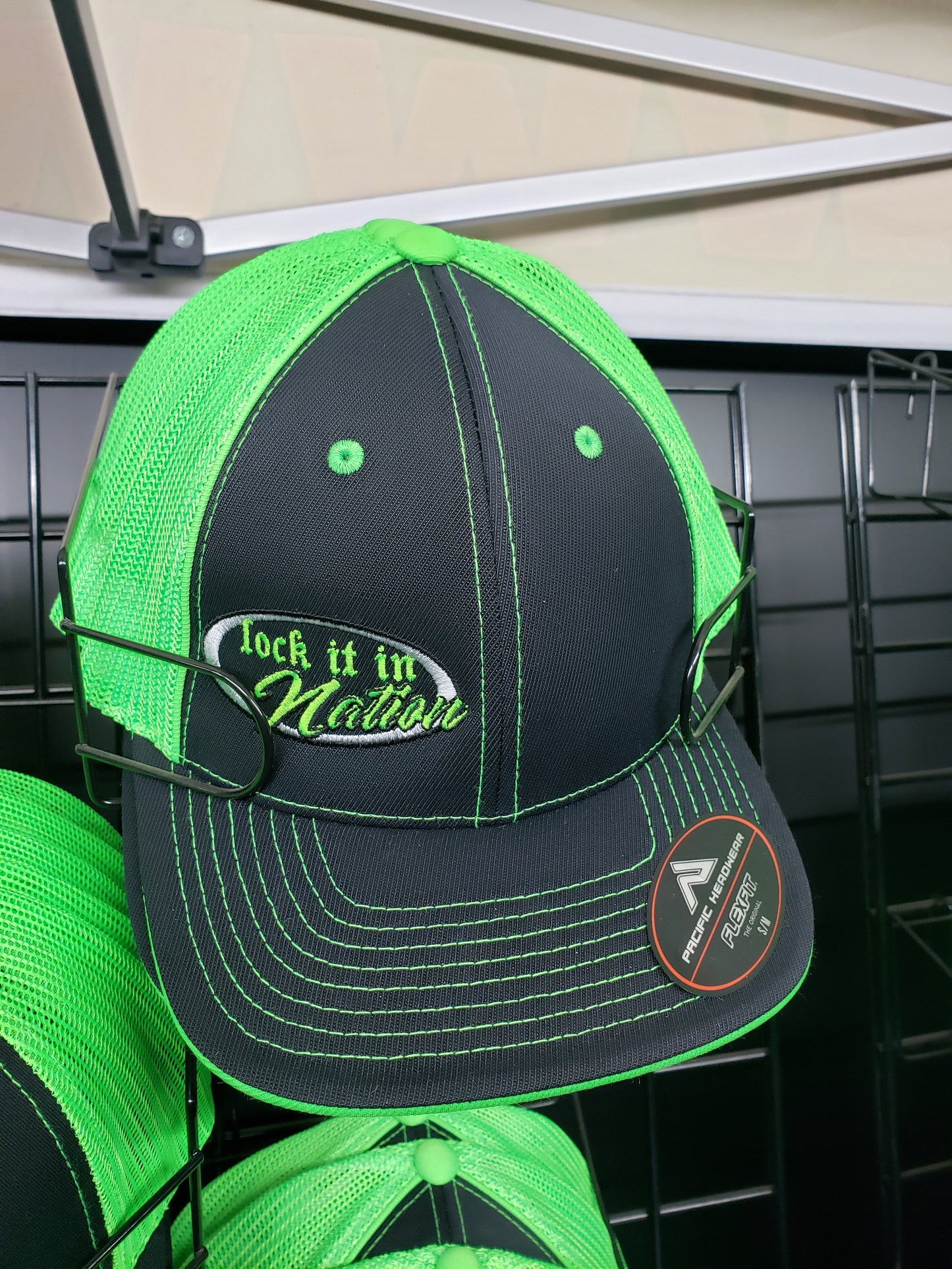 Black/Neon Green Trucker Mesh Hat